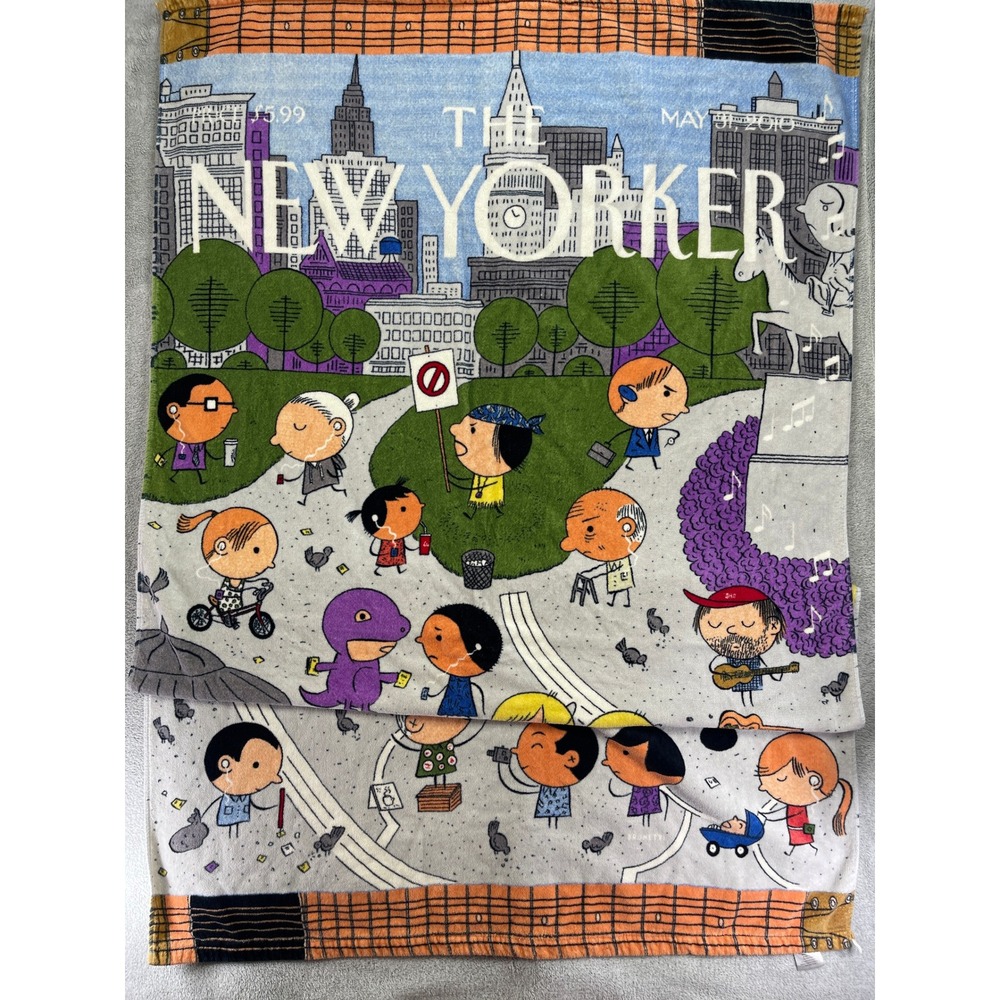 The New Yorker Union Square Beach Towel May 31 2010 Cartoon City Ivan Brunetti
